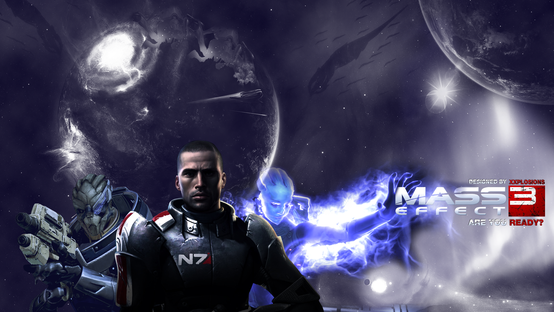 Mass Effect Desktop Background By Xxplosions