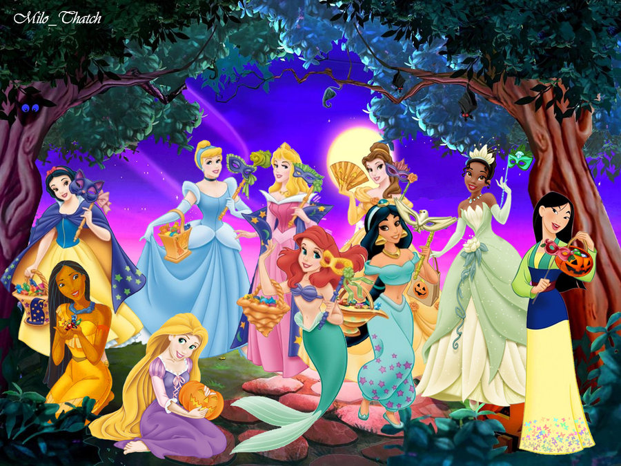 Disney Princess Halloween Wallpaper