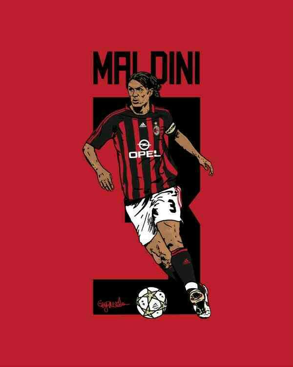 Best Paolo Maldini Ideas Ac Milan Shirt