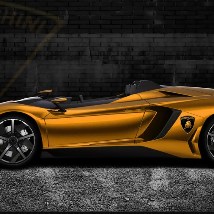 Fondo Escritorio Lamborghini Aventador J Gold