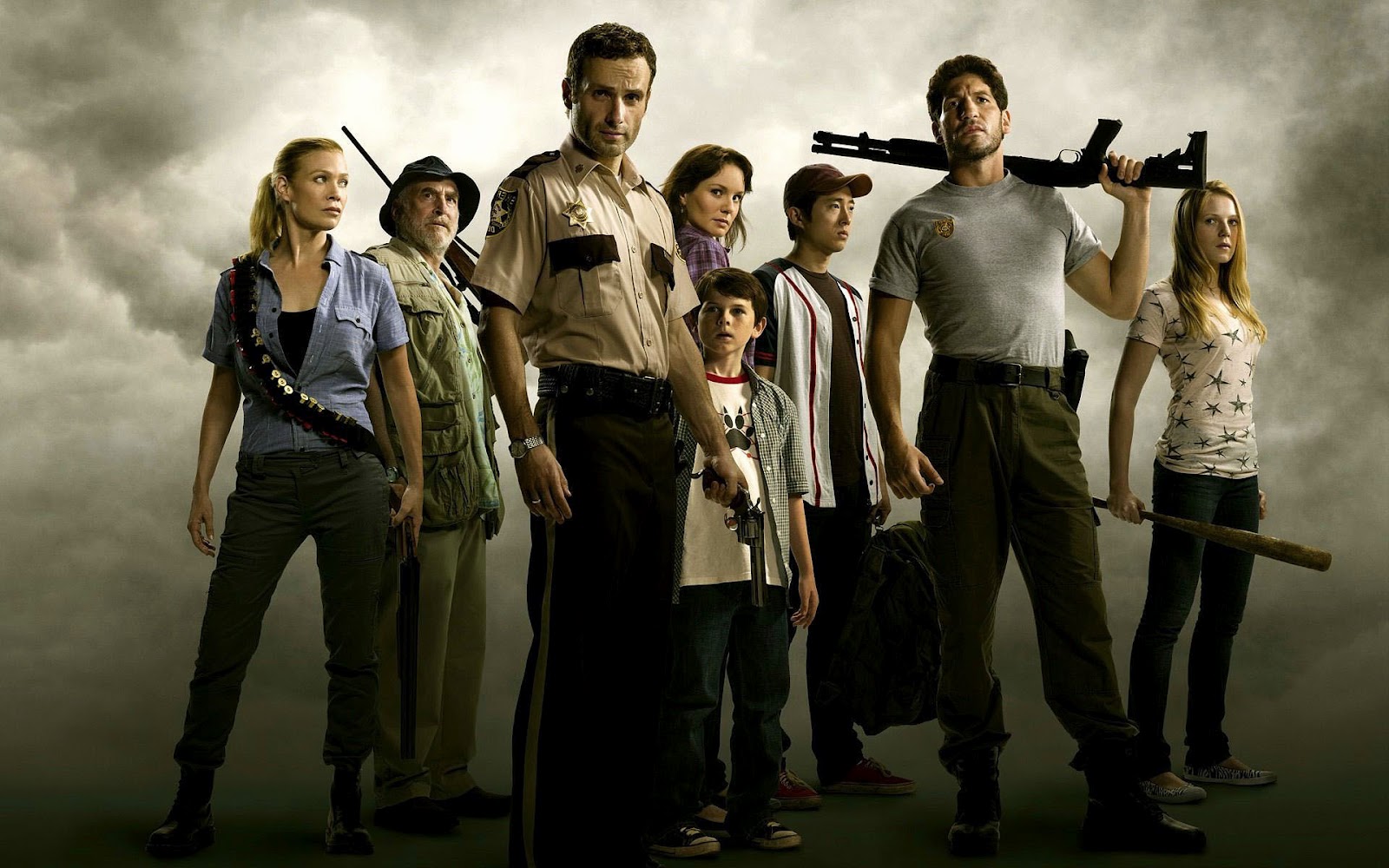 Tv Serie Wallpaper The Walking Dead Groepsfoto HD