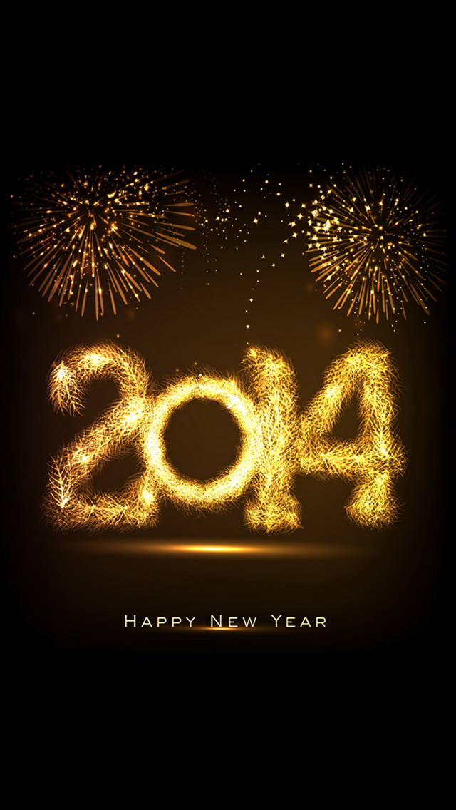 Happy New Year Fireworks iPhone Wallpaper Ipod HD