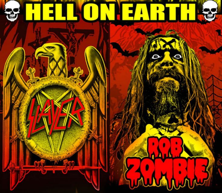 Metal Heavy White Zombie Rob Slayer Wallpaper Background