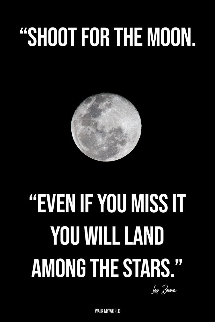 Inspirational Moon Quotes Walk My World