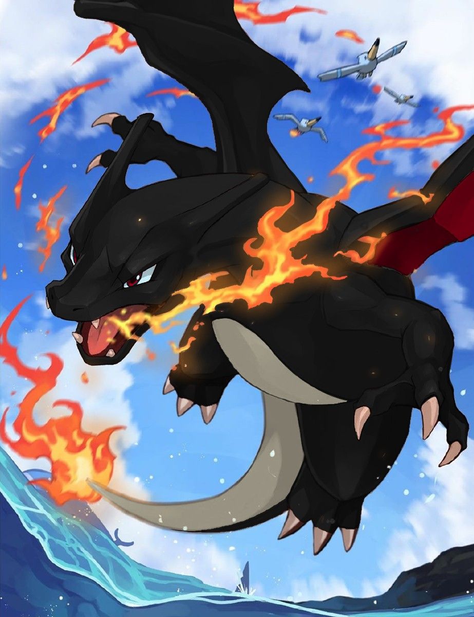 Shiny Charizard Use Fire Fang Pokemon Cool