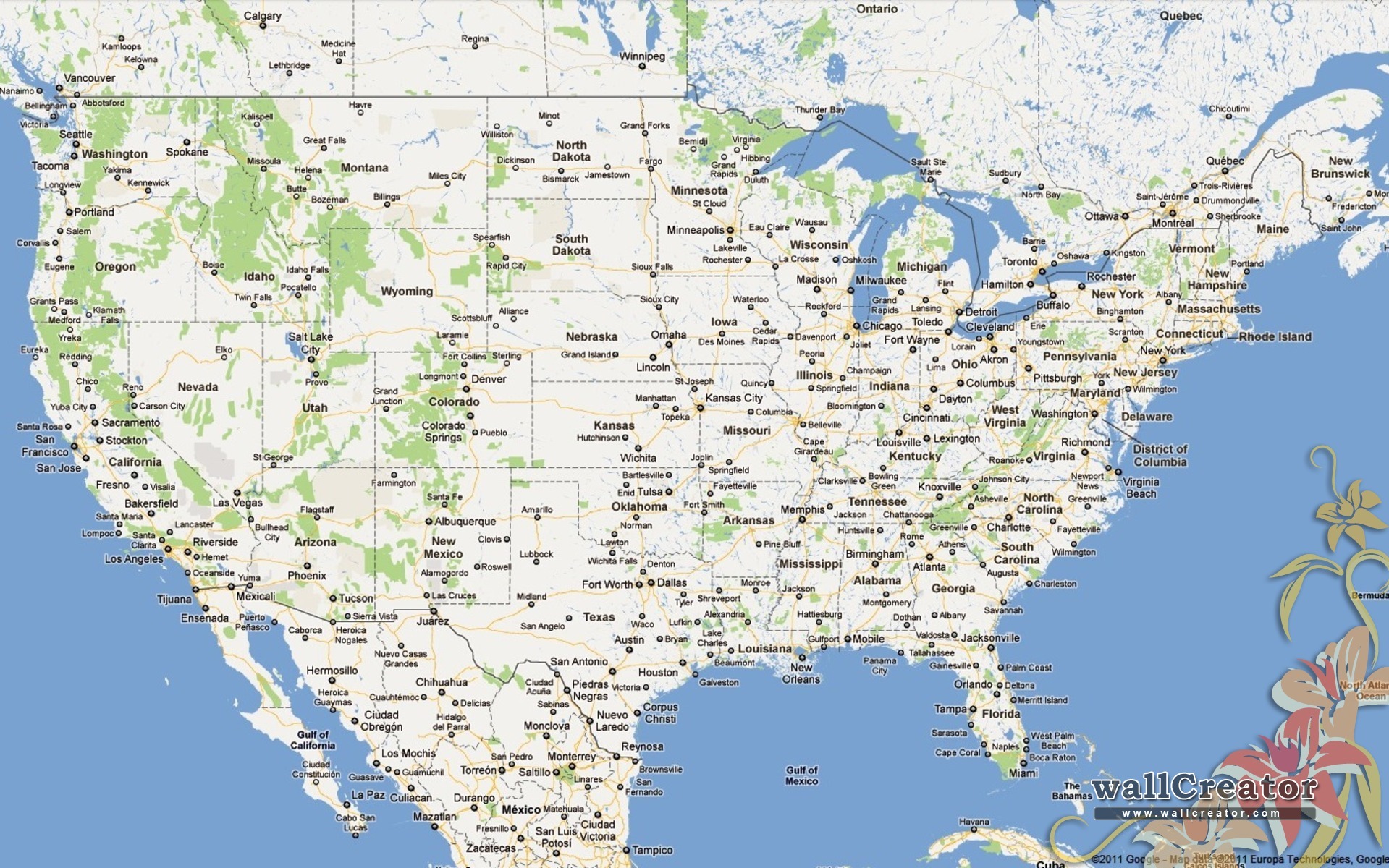 Us Map Wallpaper Desktop