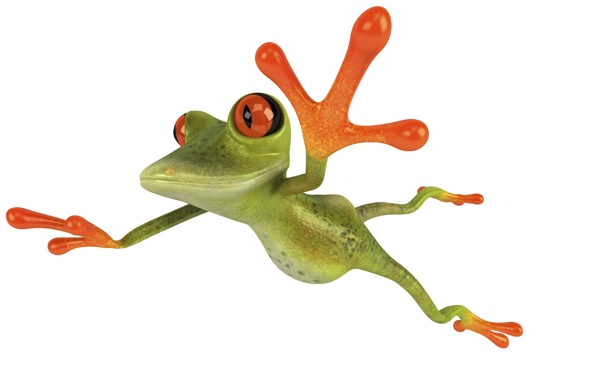 Wallpaper Frog 3d Drawing Flying Jump