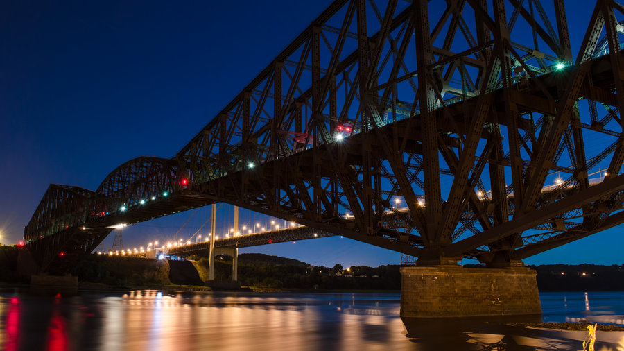 HD WALLPAPER Quebec City Bridge by jeffrockr on