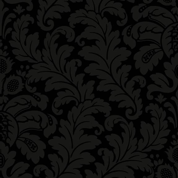 Traditional Damask Wallpaper In Black And Grey Design By Candice Olson