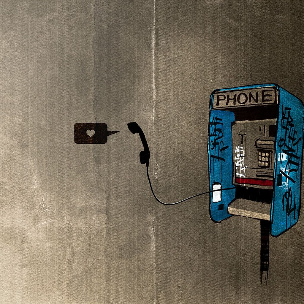 Artwork Payphone HD iPad Wallpaper Phone Box