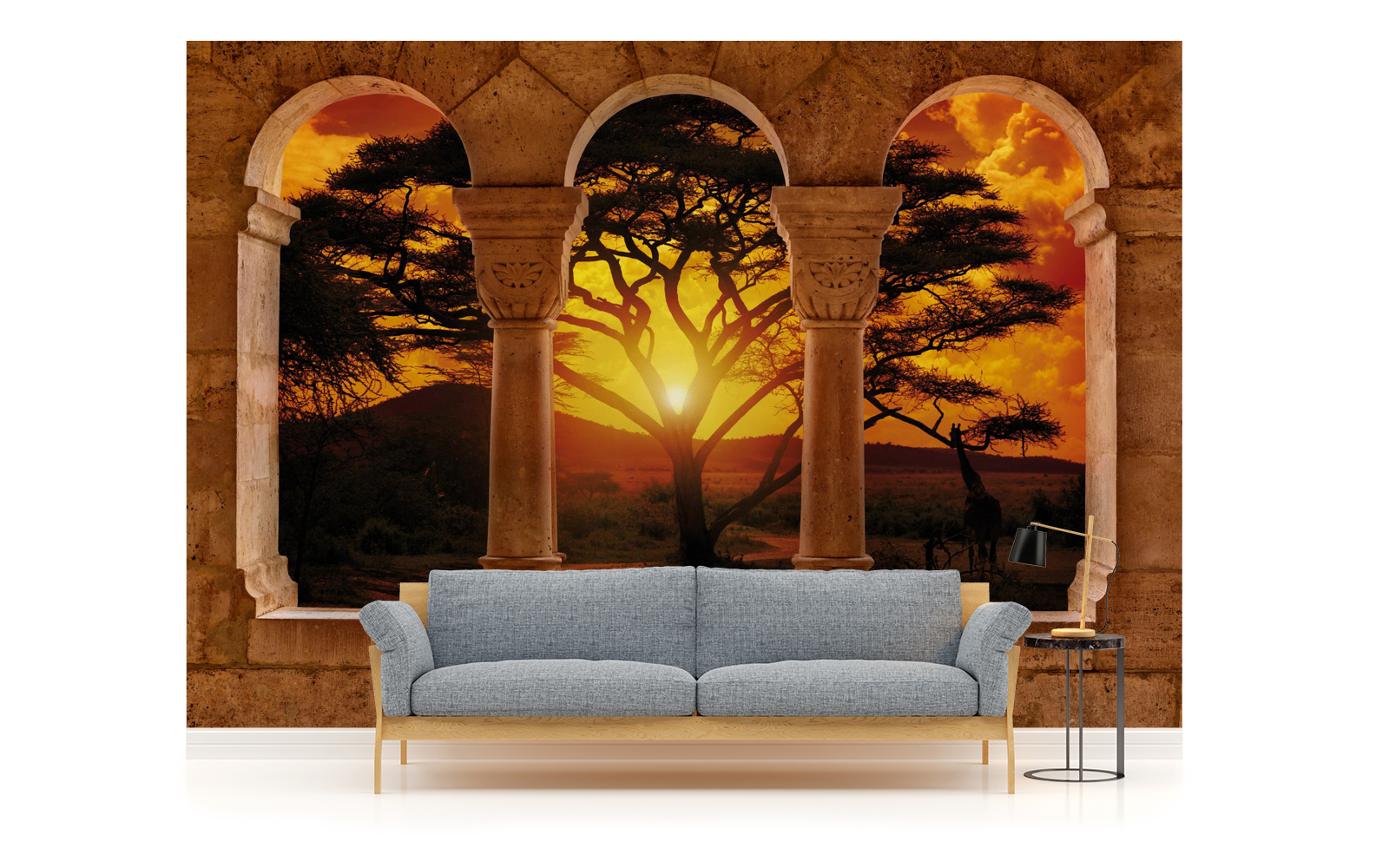 Landscape African Rural Photo Wallpaper Wall Mural Picture 770ve