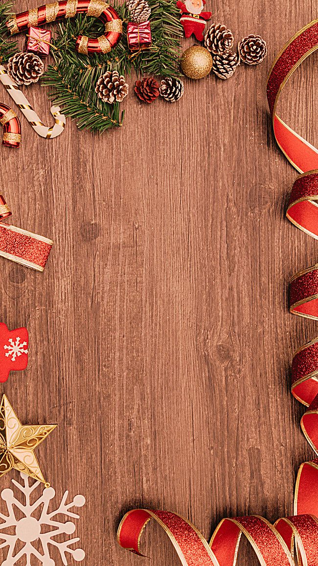 Christmas Cute Festive Background Wallpaper iPhone