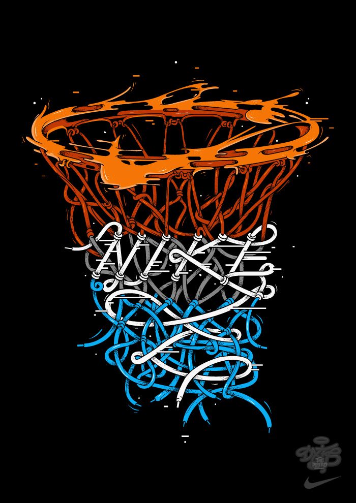 Nike X Dxtr Hoops Basketball Wallpaper Art