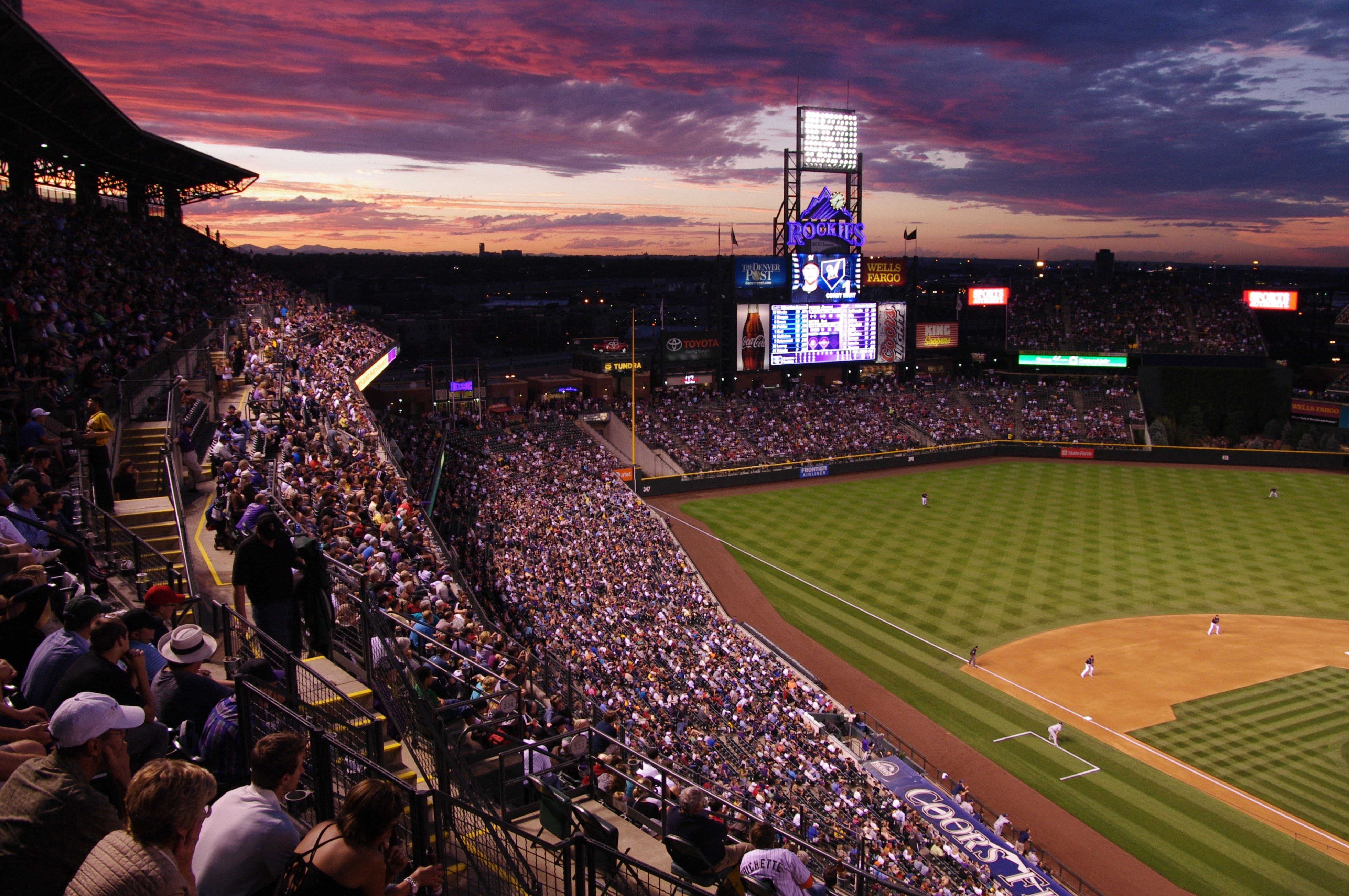 Coors Field Mountains And For Any