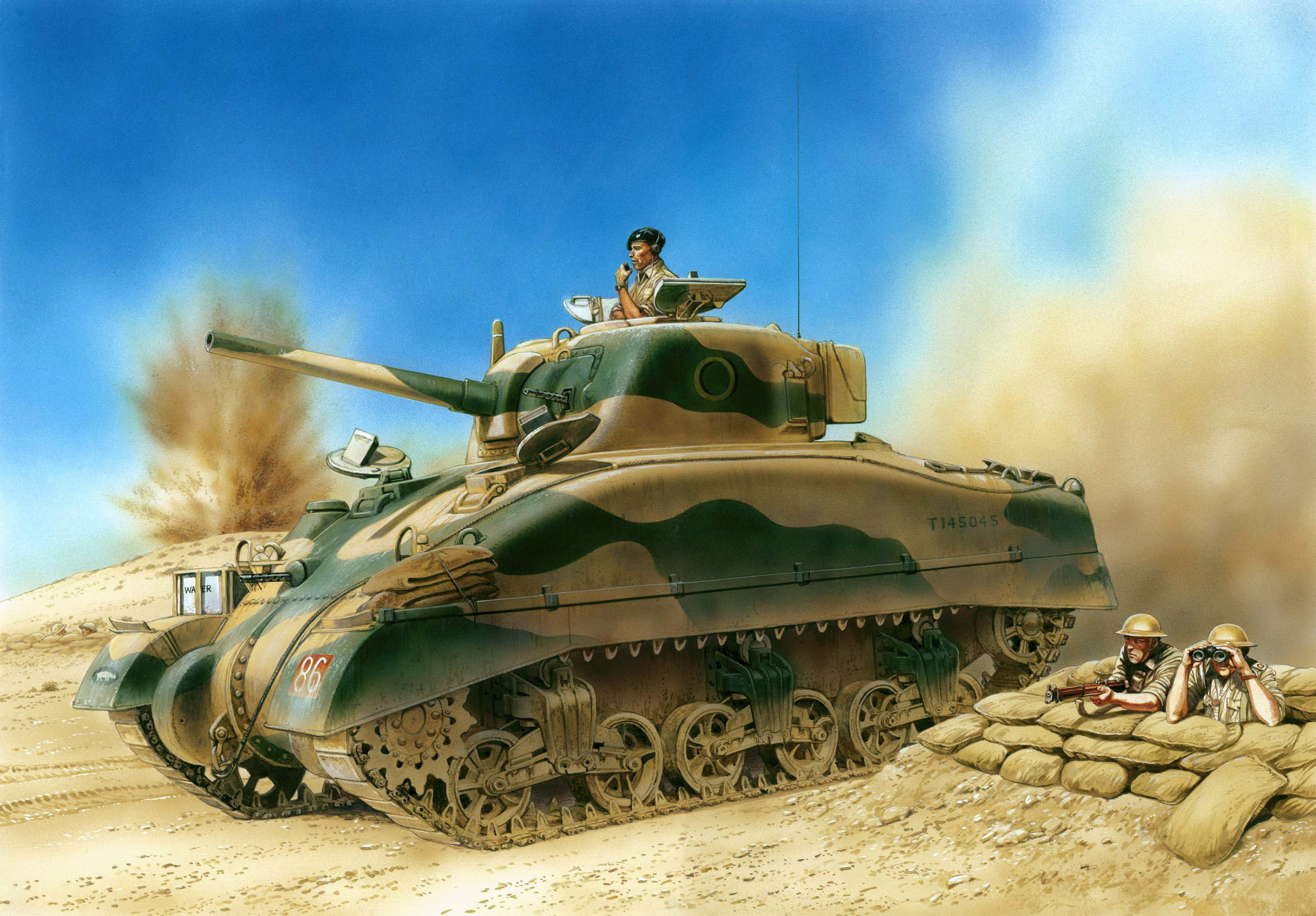 M4 Sherman United States Service Y England Battle Wallpaper