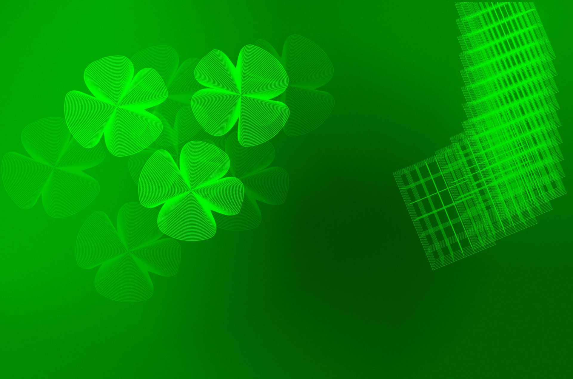 Green Four Leaf Clover Background Stock Photo HD Public Domain