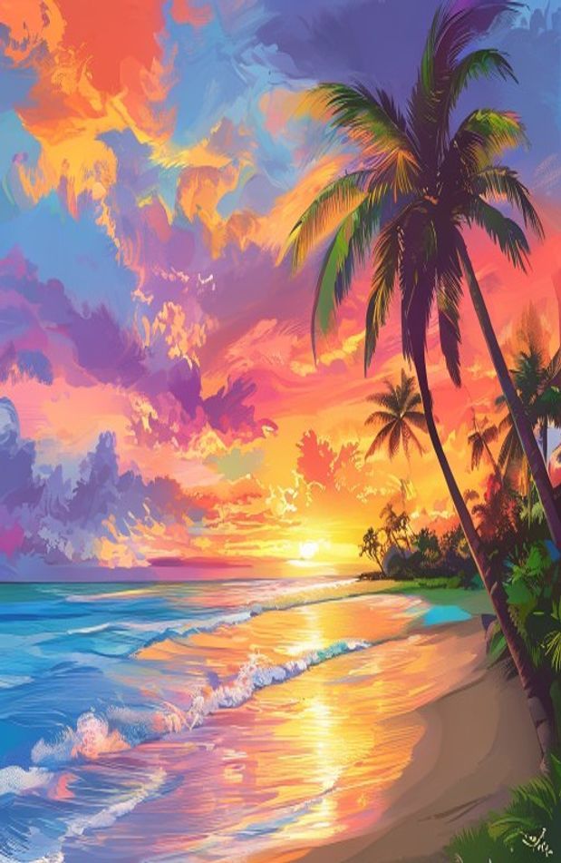 Summer Sunset Wallpaper