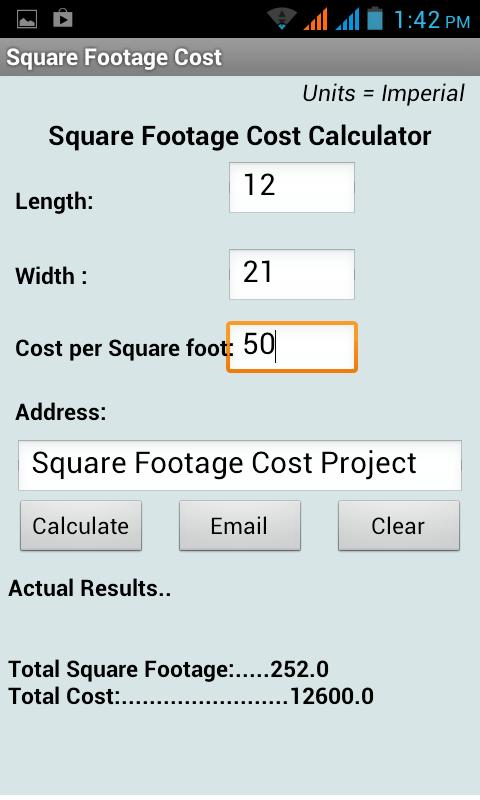 Square Footage Calculator   Android Apps on Google Play 480x800