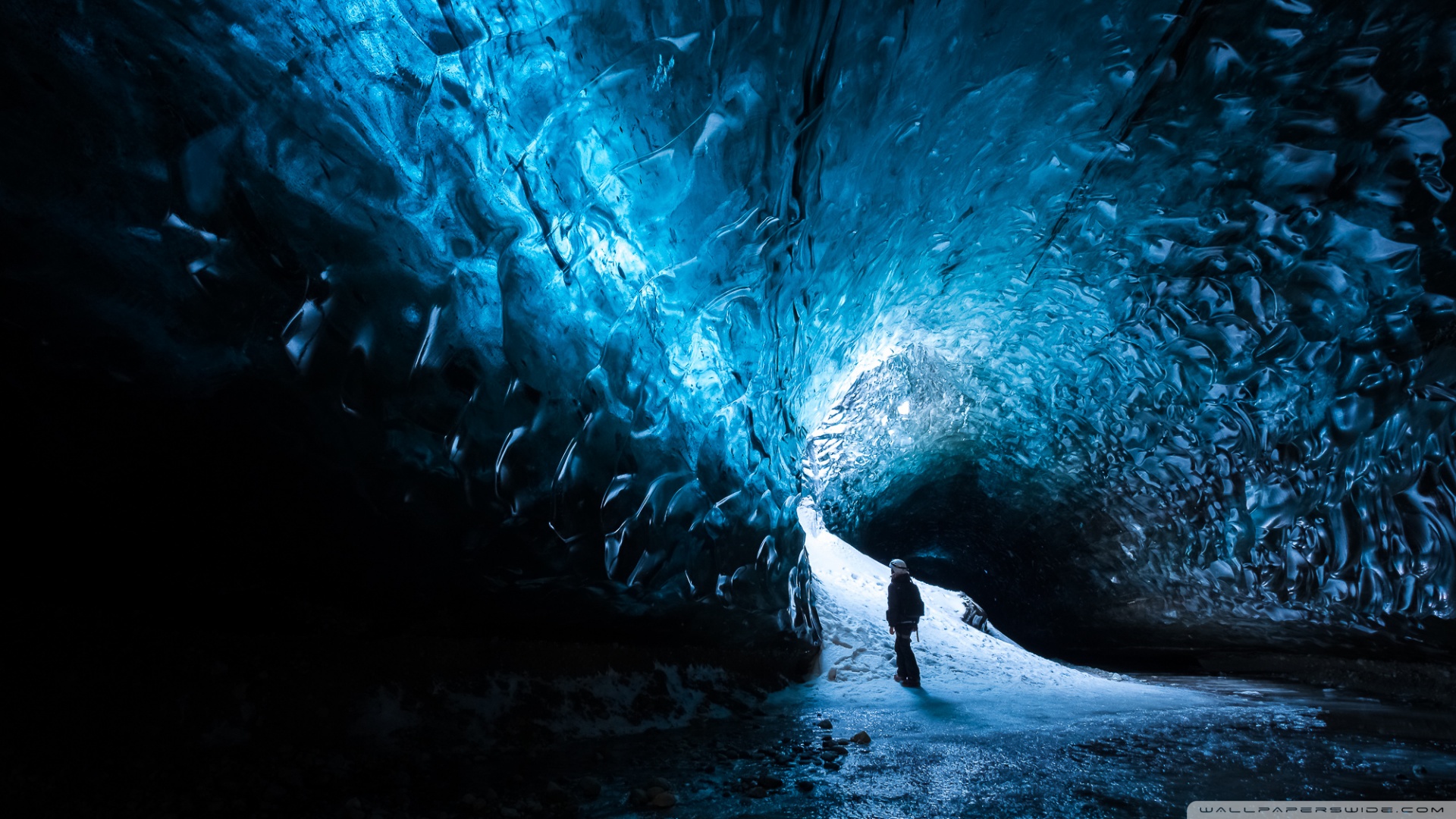 The Amazing Ice Caves Of Iceland 4k HD Desktop Wallpaper For
