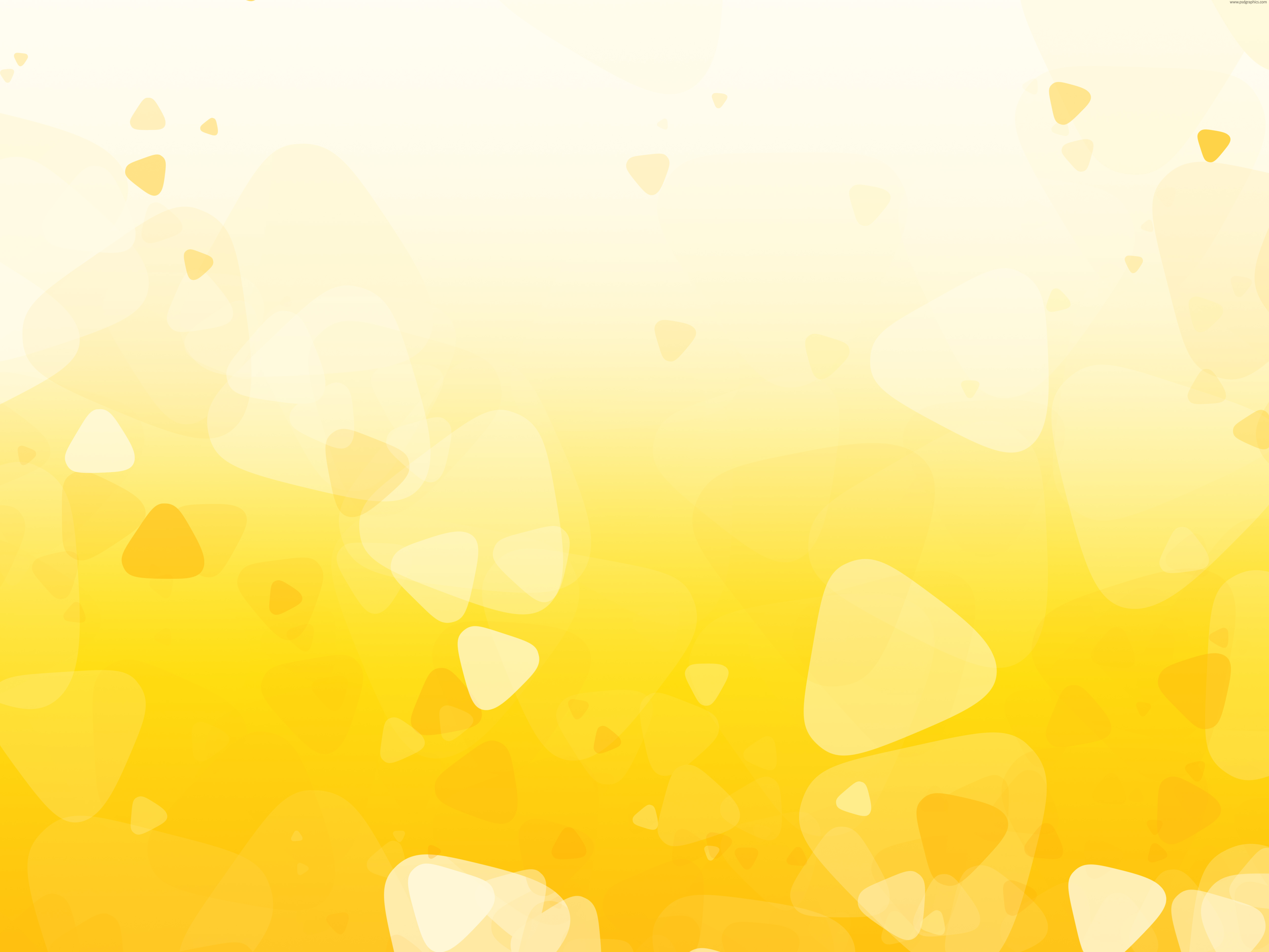 Yellow shapes background PSDGraphics