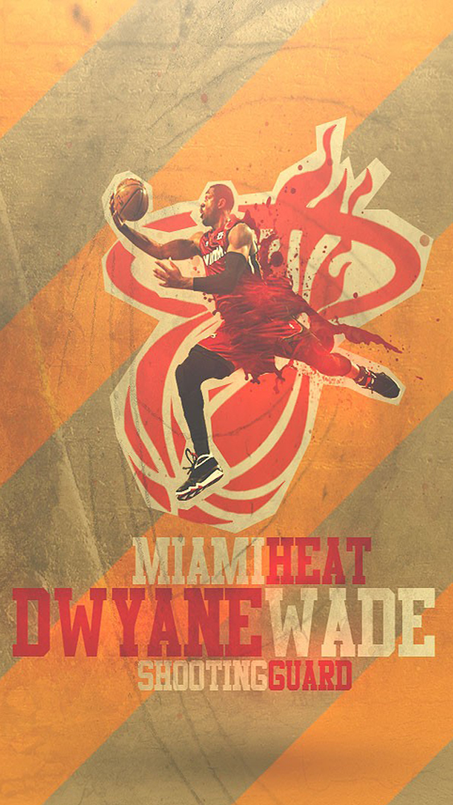 Miami Heat Dwyane Wade Wallpaper iPhone