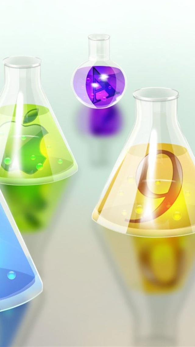 Apple Chemistry Wallpaper For iPhone