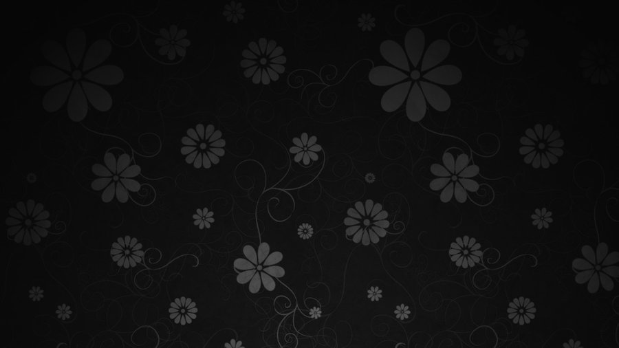 Black Floral Wallpaper Widescreen By Mucski