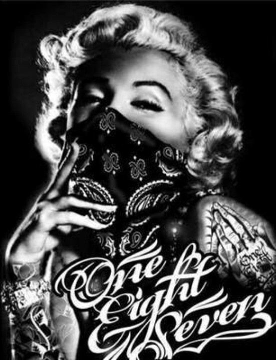 Gangsta Marilyn Marilyn Monroe Pinterest