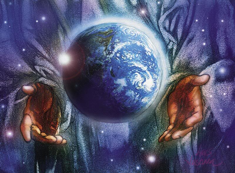 Jesus Christ Hands Hodling The Earth Christian Wallpaper