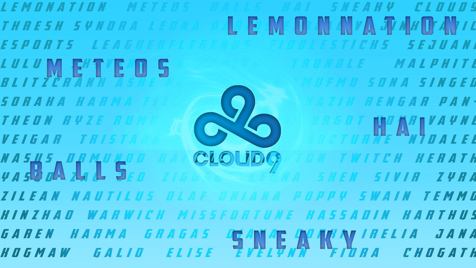 Cloud9 Typography Background By King Fadez