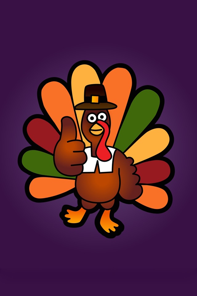 Cartoon Thanksgiving Wallpaper For iPhone4 4s Picfish