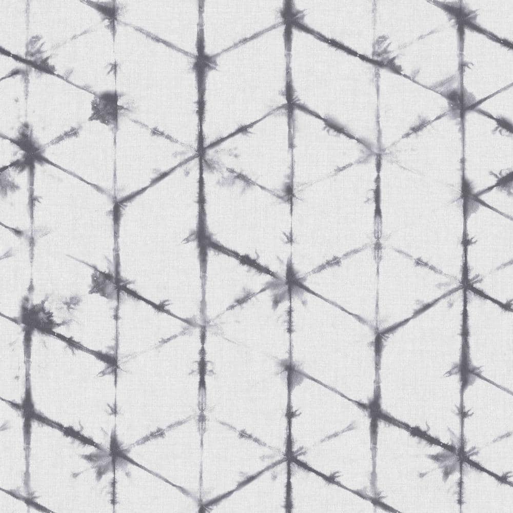 Transform Tie Dye Geo Mono Peel And Stick Wallpaper