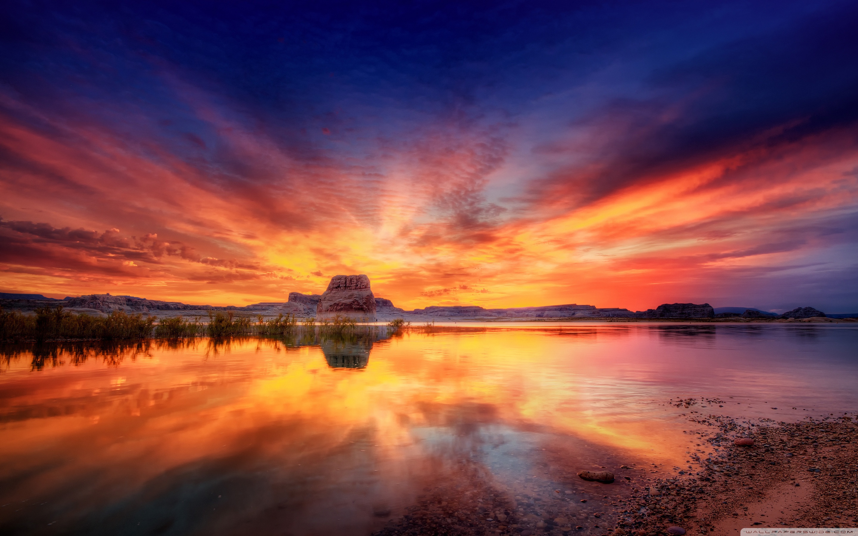 Beautiful Ocean Sunset HD Desktop Wallpaper