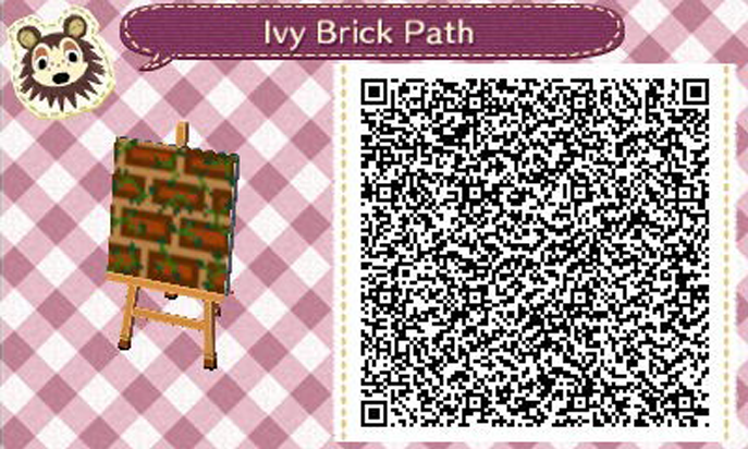 Acnl Ivy Brick Path Qr Code By Codez