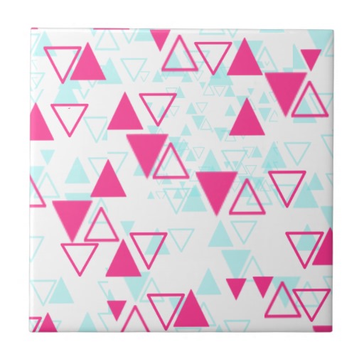 Teal And Pink Background Abstract Geometric