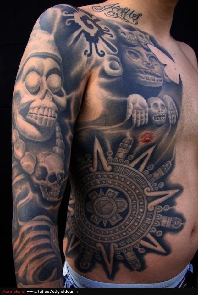 Gombal Tattoo Designs Aztec Tribal Tattoos Pictures Gallery