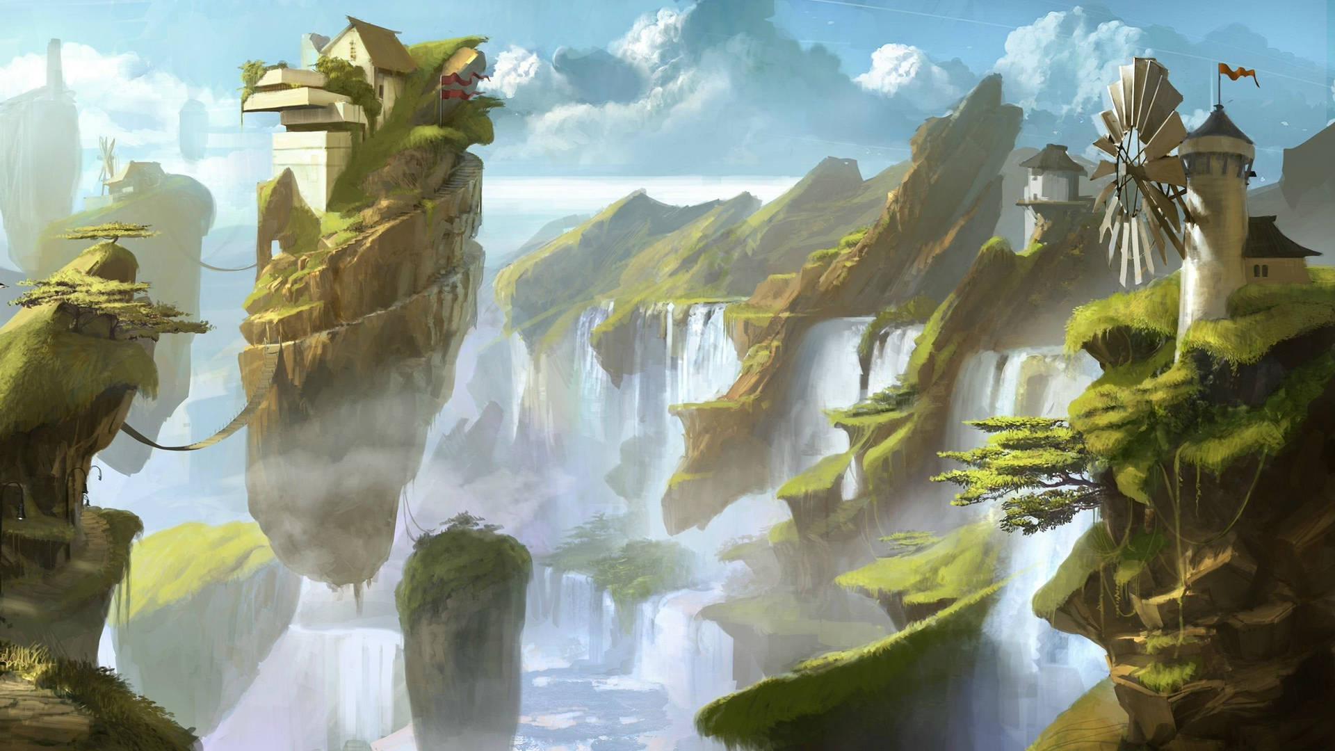 Floating Island Wallpaper