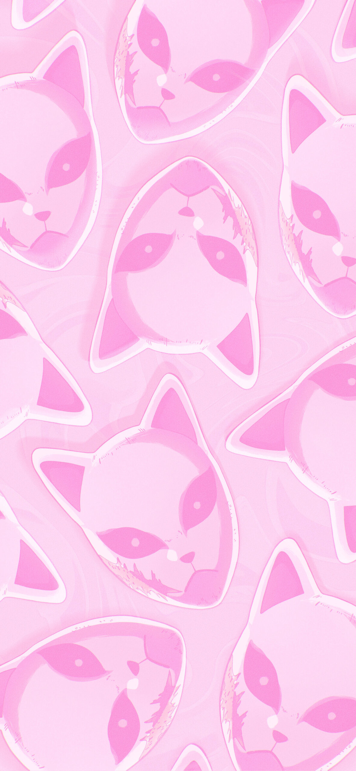 Demon Slayer Sabito Fox Mask Pink Wallpaper Anime