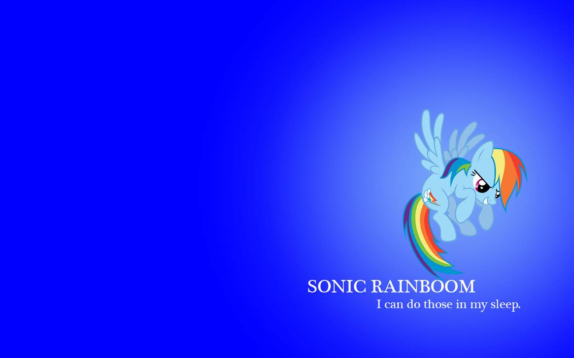 Sonic Rainboom Wallpaper By Vampyricarts