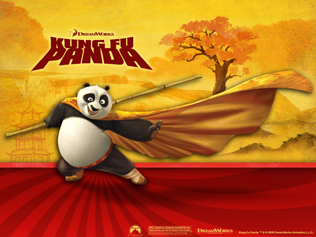 Po The Panda From Kung Fu Desktop Wallpaper