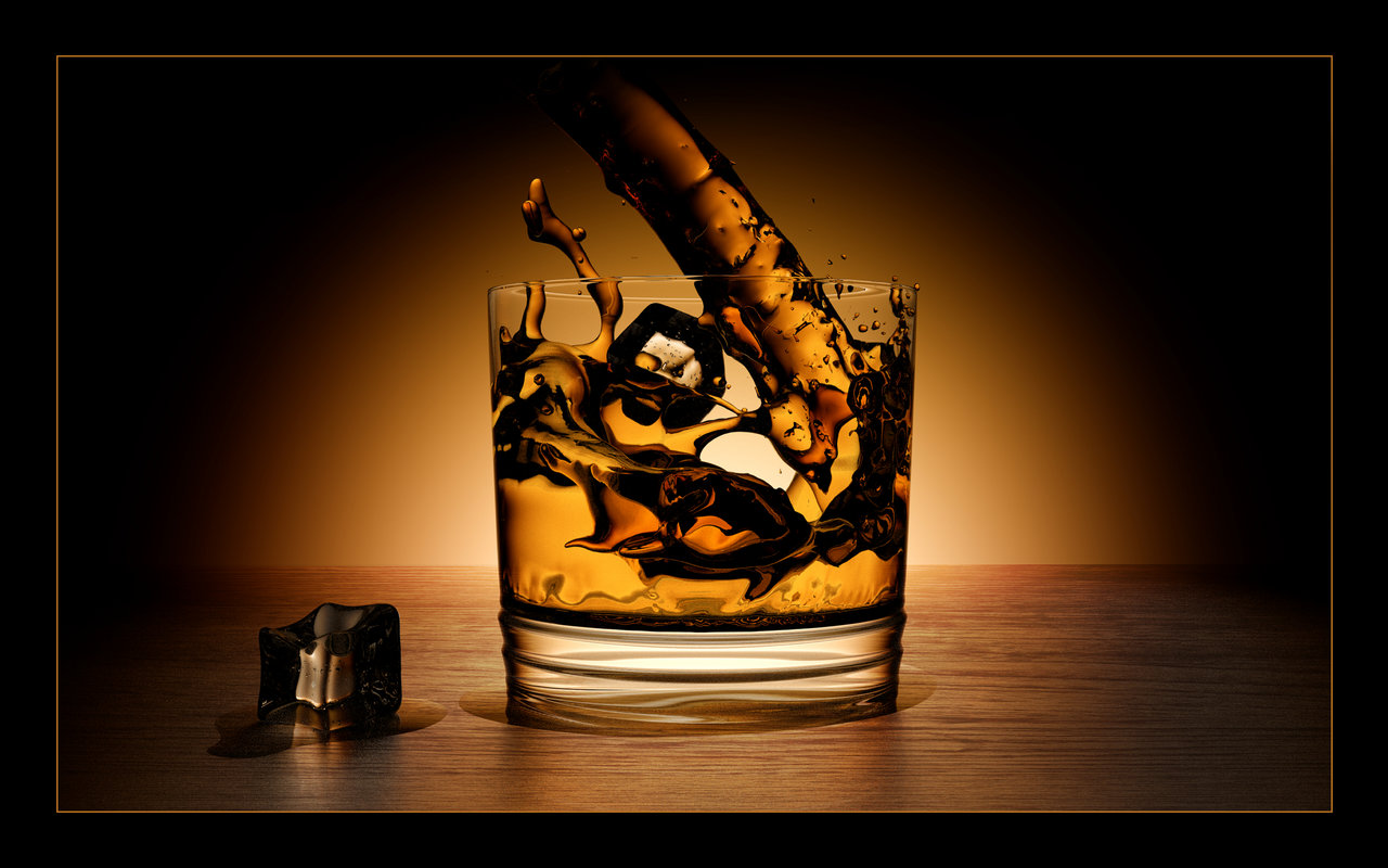 Whiskey Glass Reupload By Paintevil Customization Wallpaper