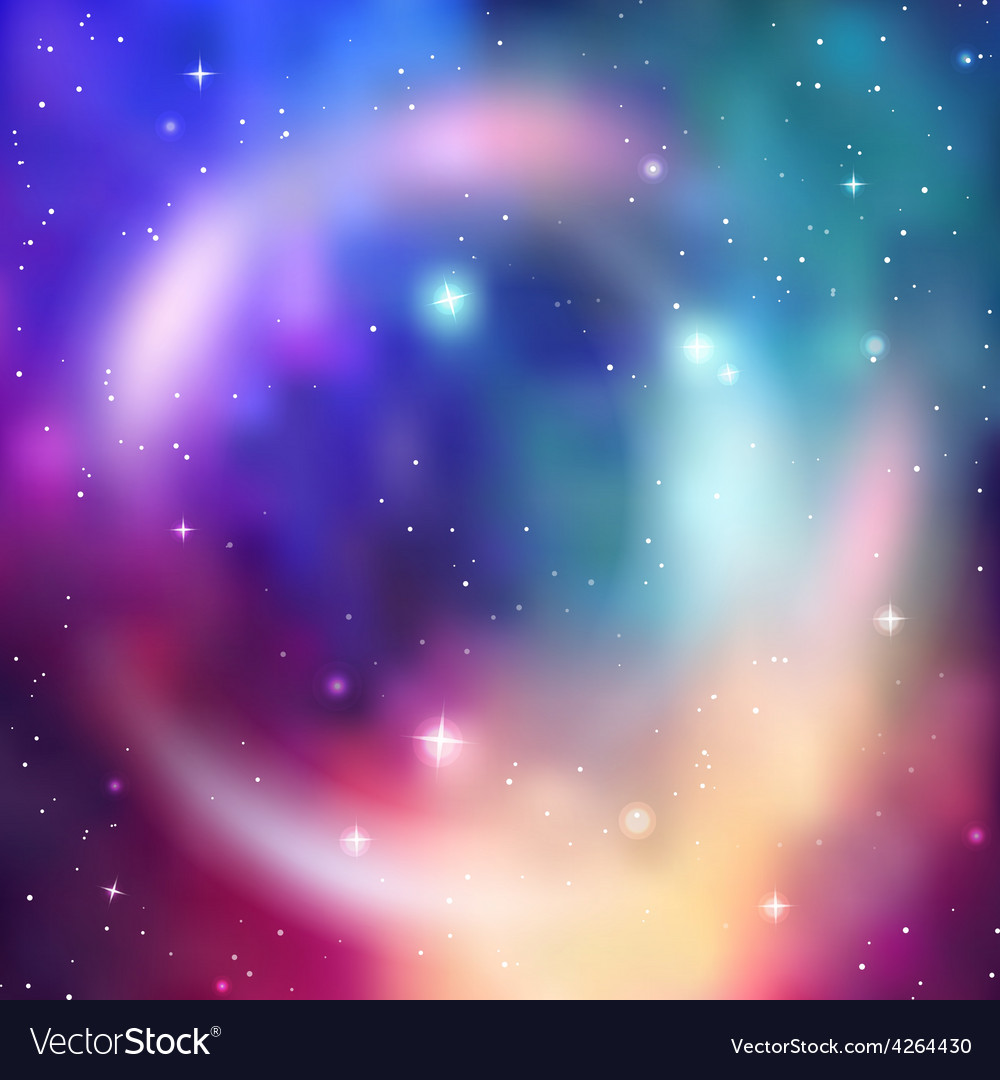 Galaxy Background Abstract Colorful Royalty Vector