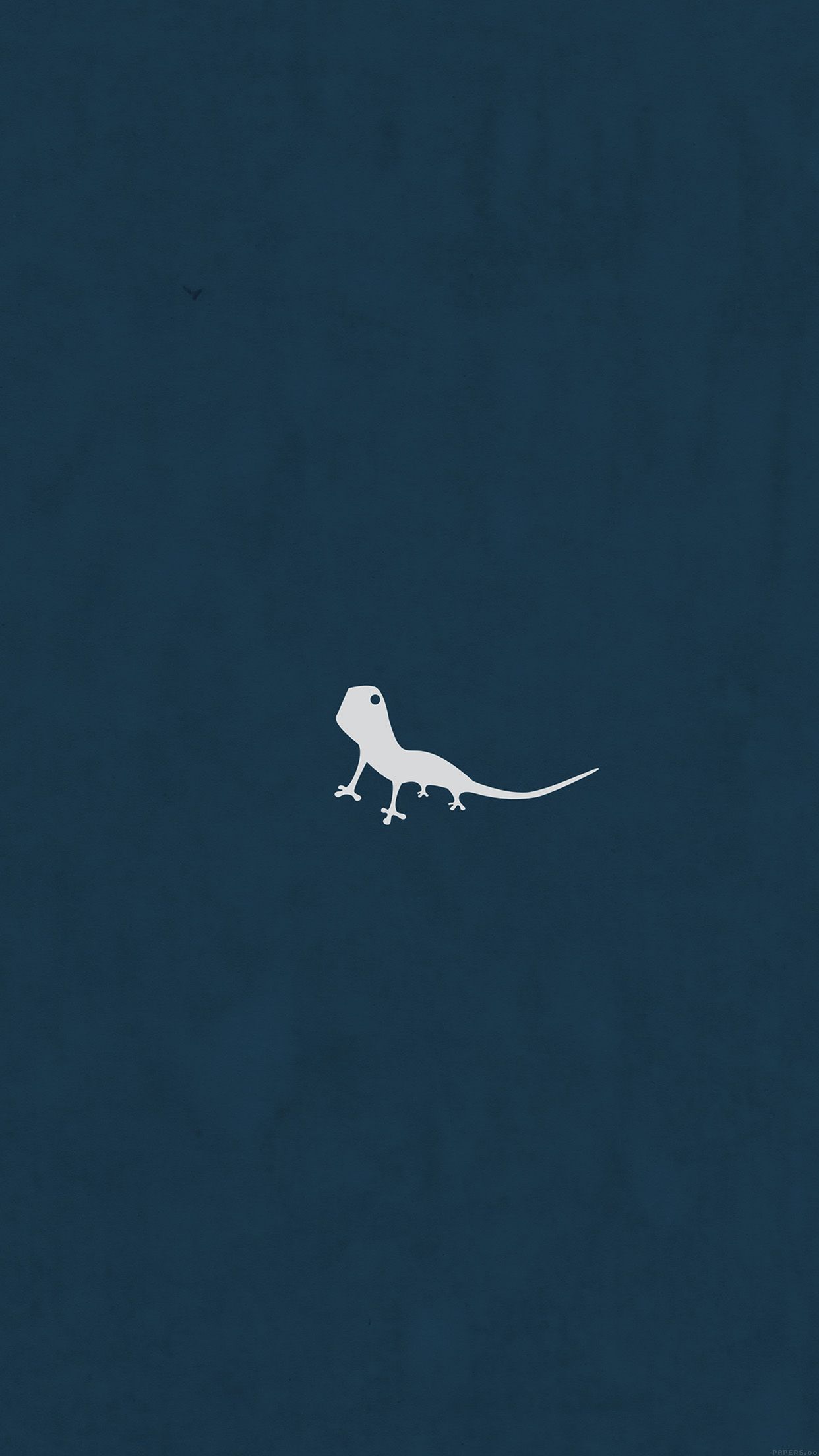 Lizard Blue Animal Simple Art iPhone Plus