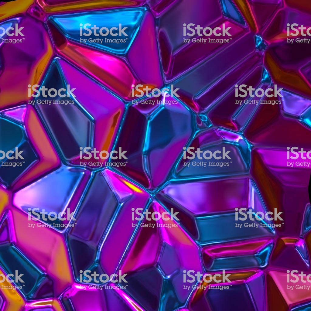 3d Render Abstract Ultra Violet Purple Crystal Background