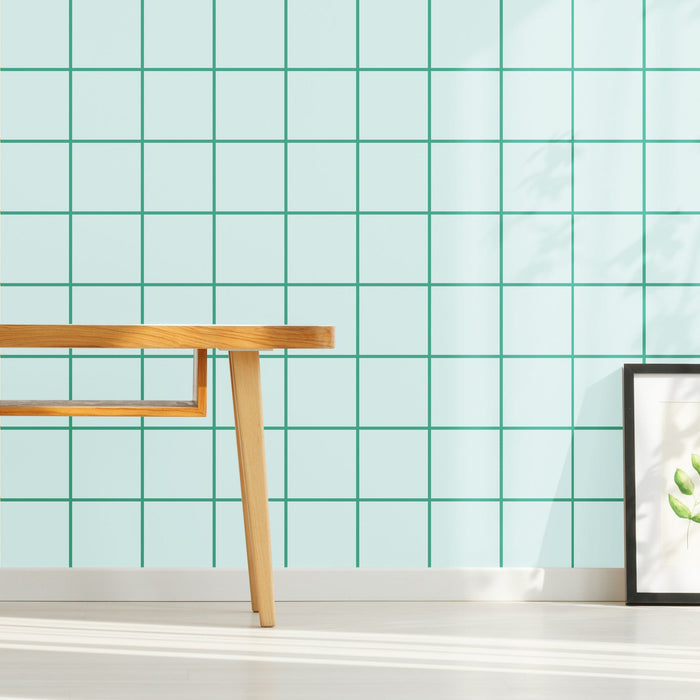 Grid Peel Stick Half Wallpaper For Happy Homes