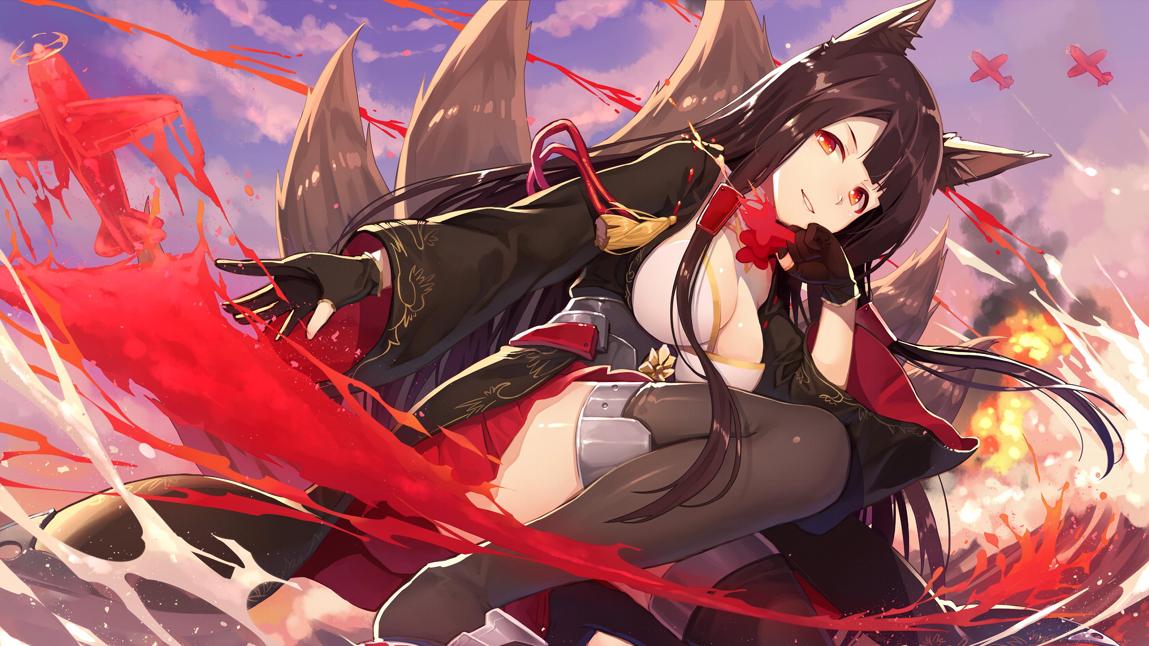 🔥 Free Download Azur Lane Akagi Anime Girl 4k Wallpaper by @patriciac ...