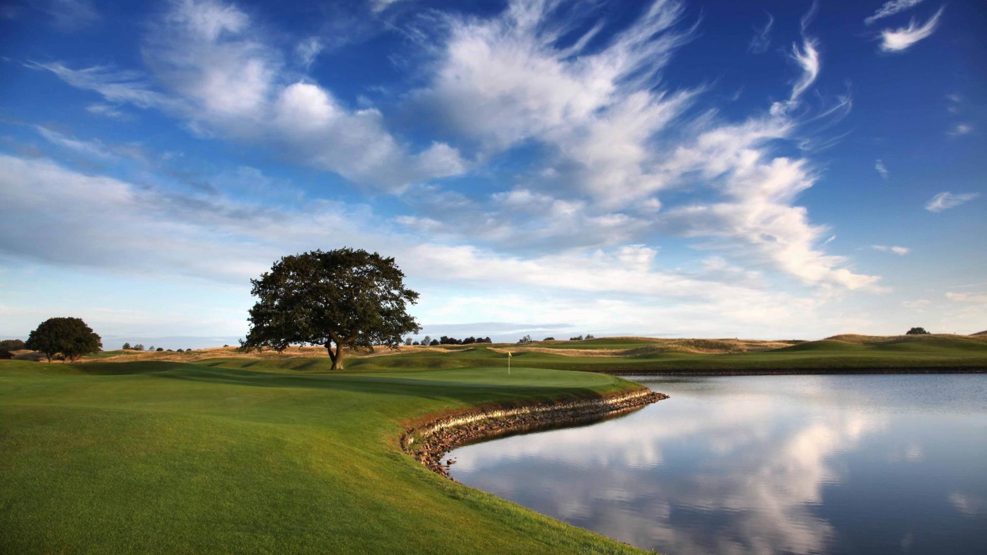 Golf Course Sky Wallpaper For Android