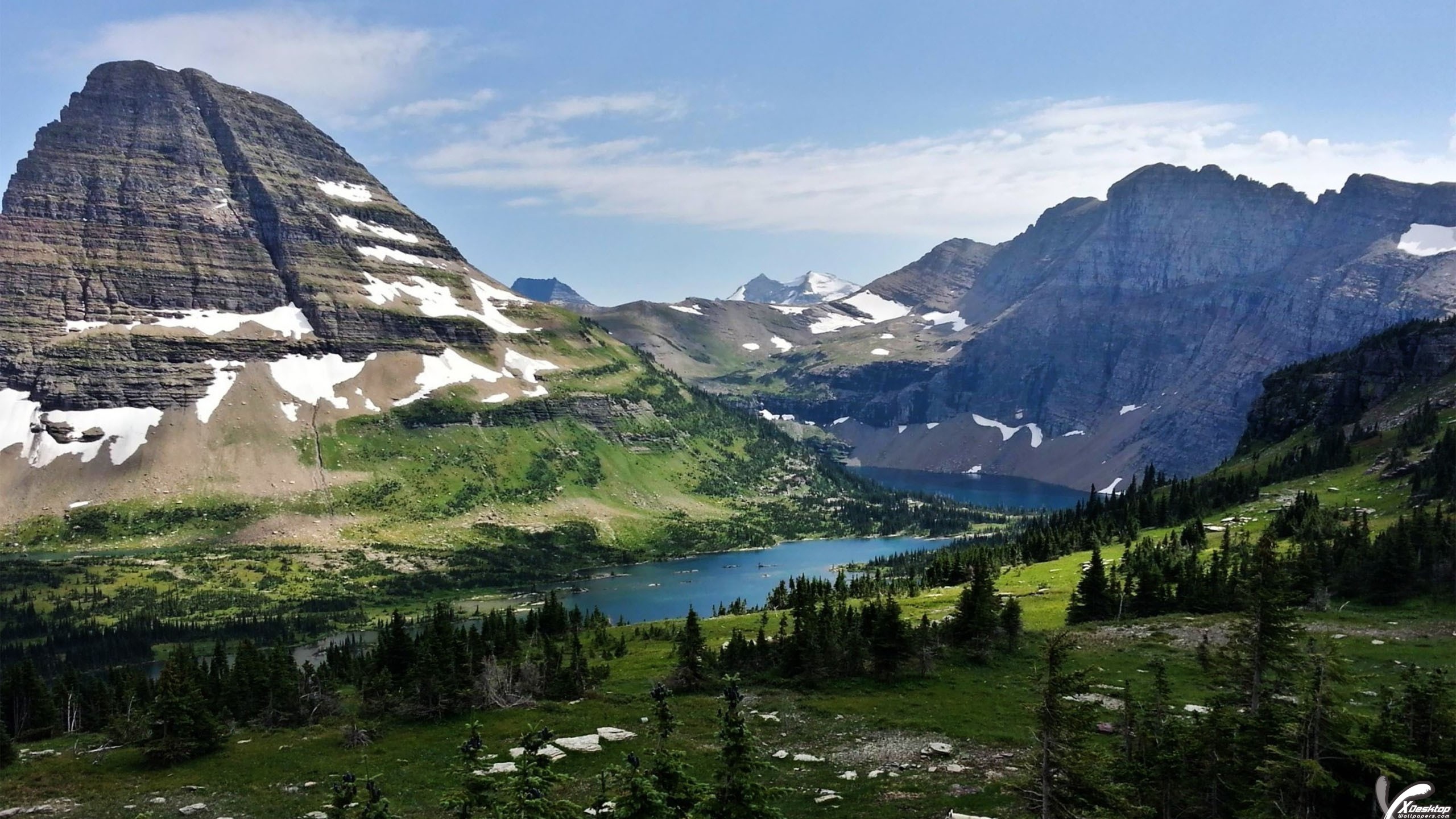 This Scene Can Only Be Find In Glacier National Park Wallpaper