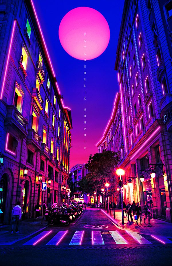Neon City On Wallpaper
