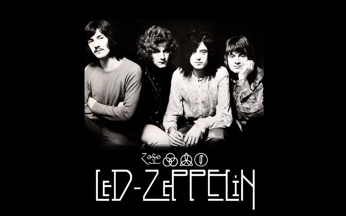 Led Zeppelin Wallpaper Blac And White Band Logo